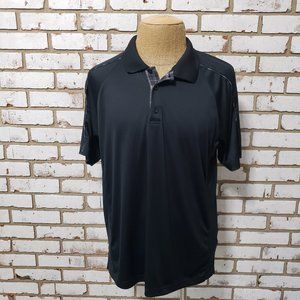 Under Armour Heat Gear Black Golf Polo, XL
